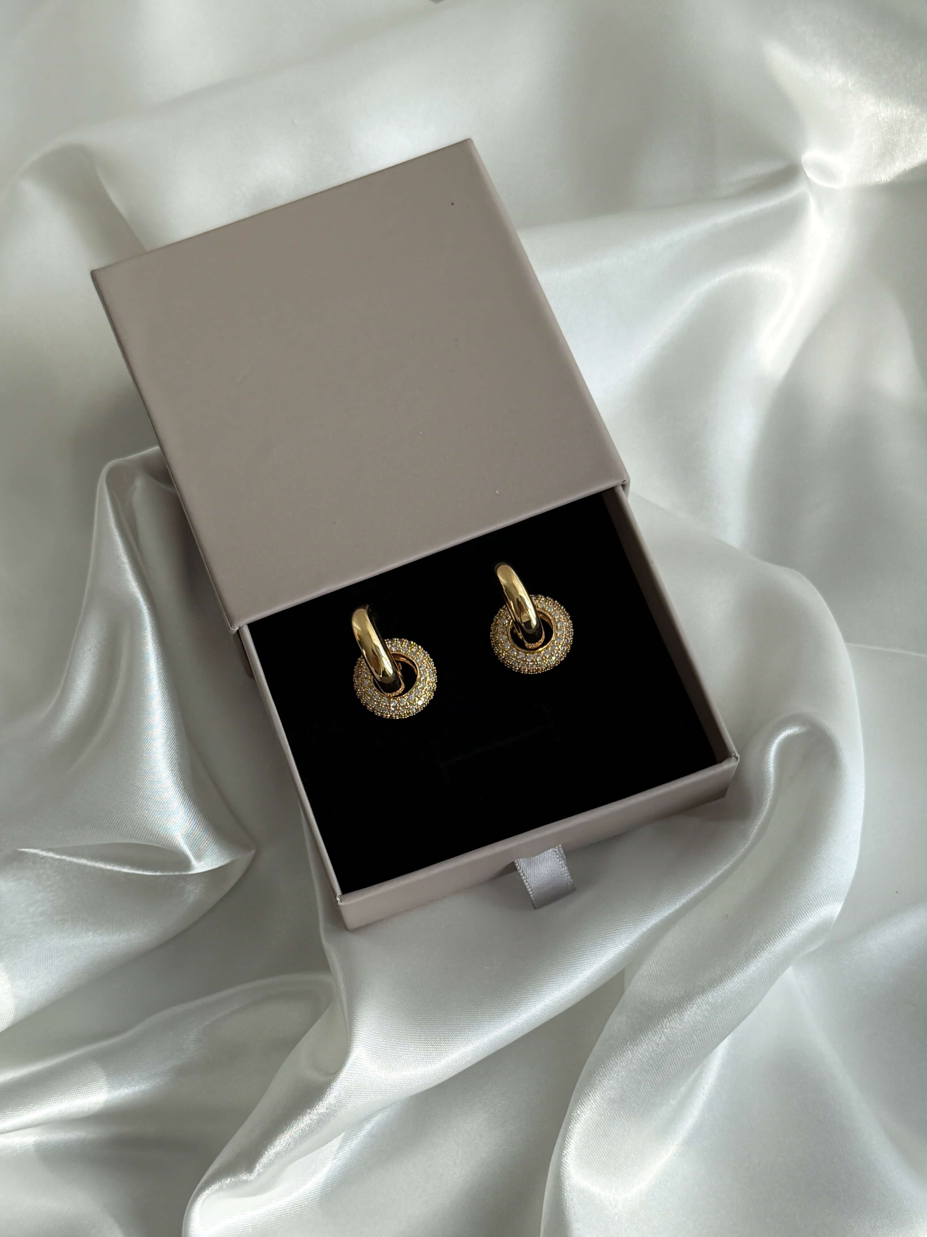 Lena Pavé Earrings - ZEYA