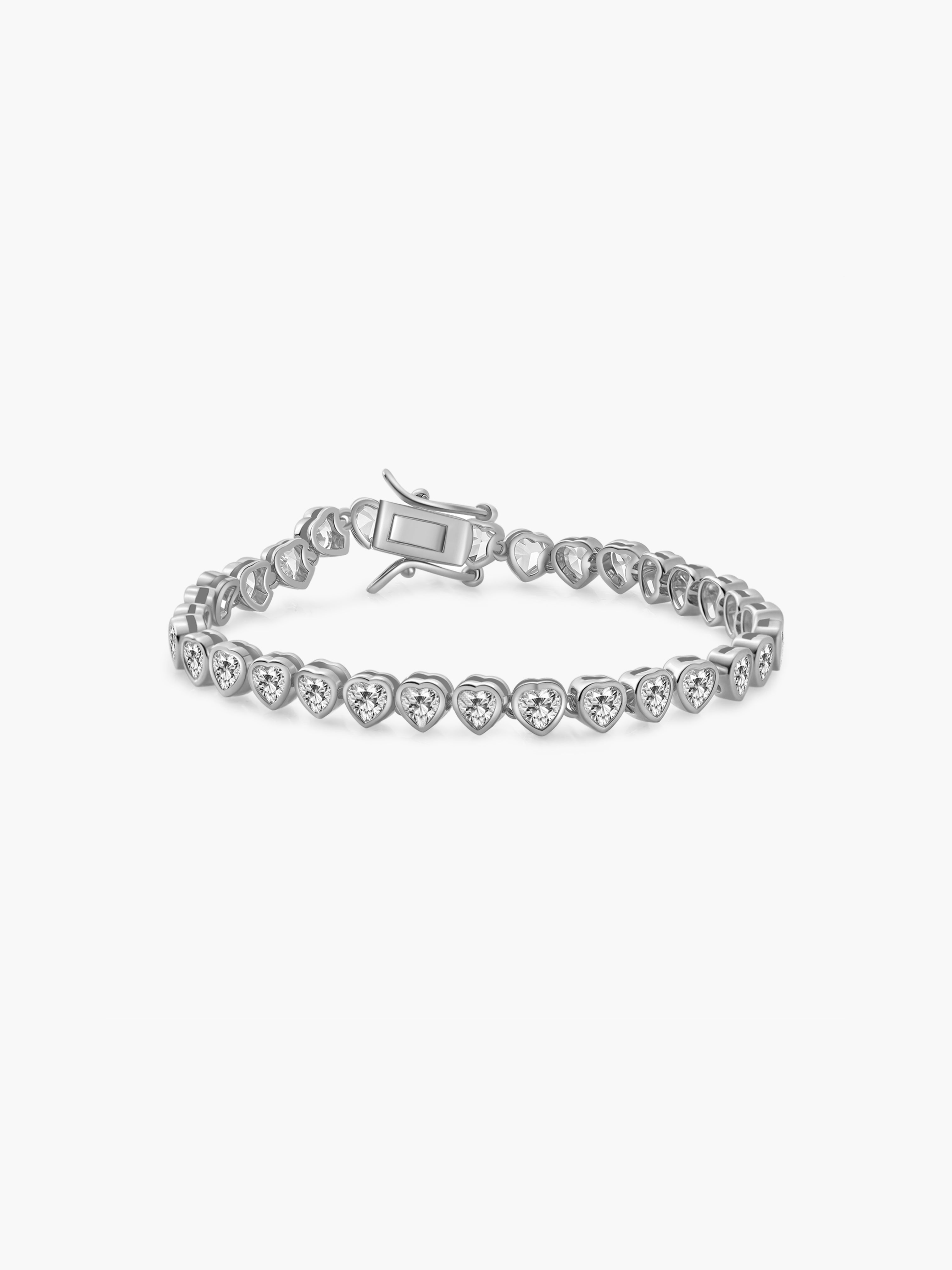 Arabella Heart Tennis Bracelet - ZEYA