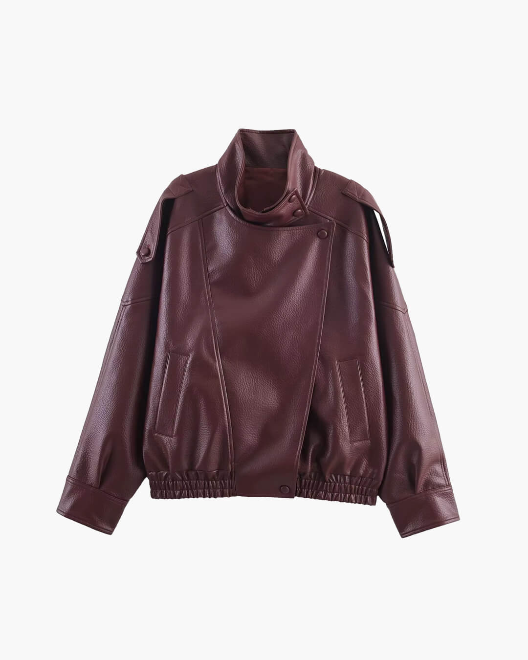Lucille Asymmetrical Leather Jacket