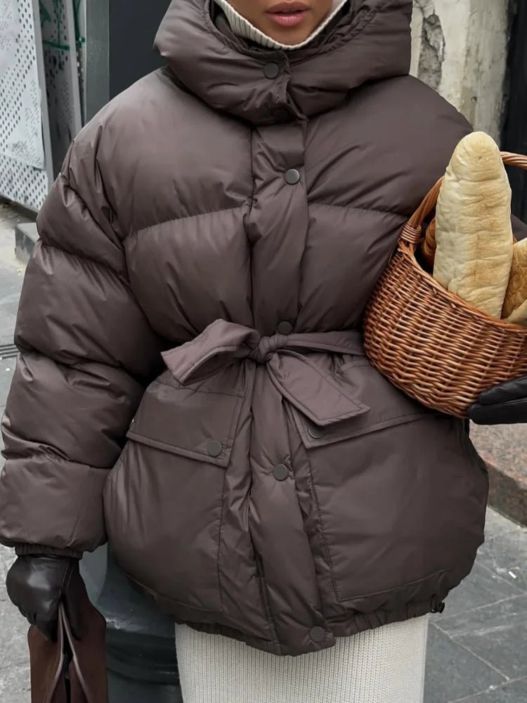 ZEYA - Lani Lace Up Hooded Coat