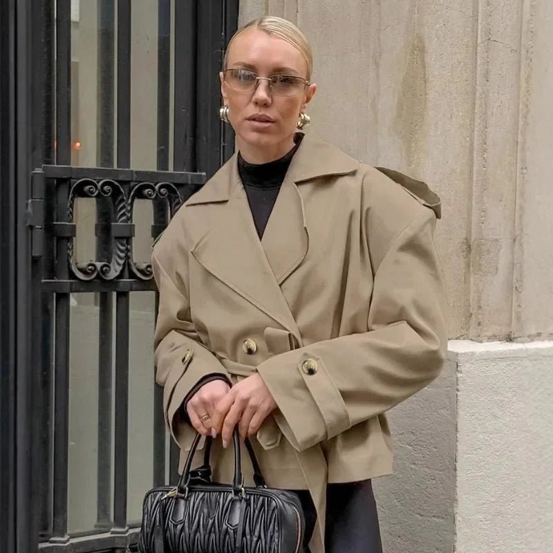 ZEYA - Melody Crop Trench Coat